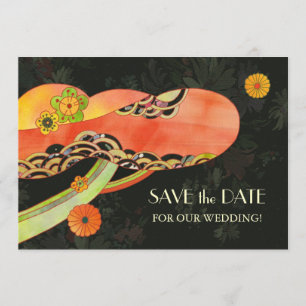 Save The Date Japonais Washi Wedding Enregistrer la date Invitat