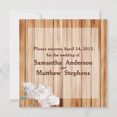 Save The Date Jar de Mason rustique et pivoines roses (Dos)