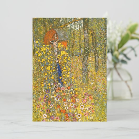 Save The Date Jardin agricole Gustav Klimt avec Crucifix (Debout devant)
