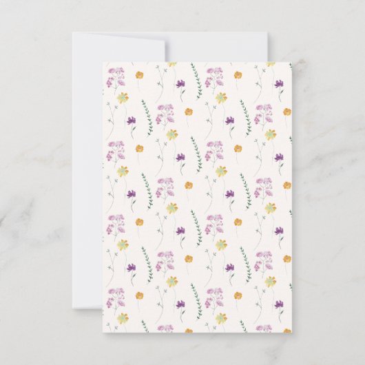 Save The Date Jardin de fées rustique (Dos)