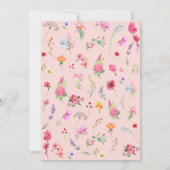 Save The Date Jardin de mariage printanier élégant de prairie fl (Dos)