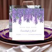 Save The Date Jardin de Wisteria violet romantique Enregistrer l