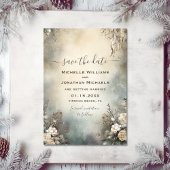 Save The Date Jardin d'hiver romantique Mariage floral