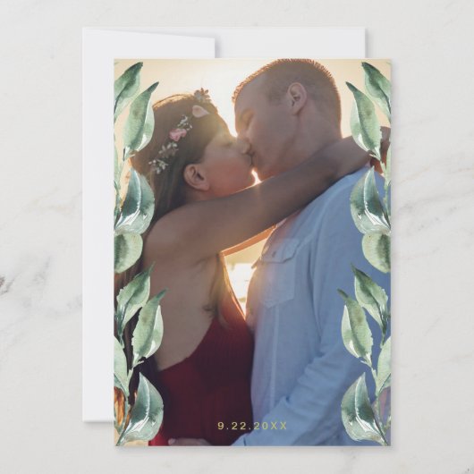 Save The Date Jardin d'Olivier Toscane Sauvez La Date Photo (Dos)