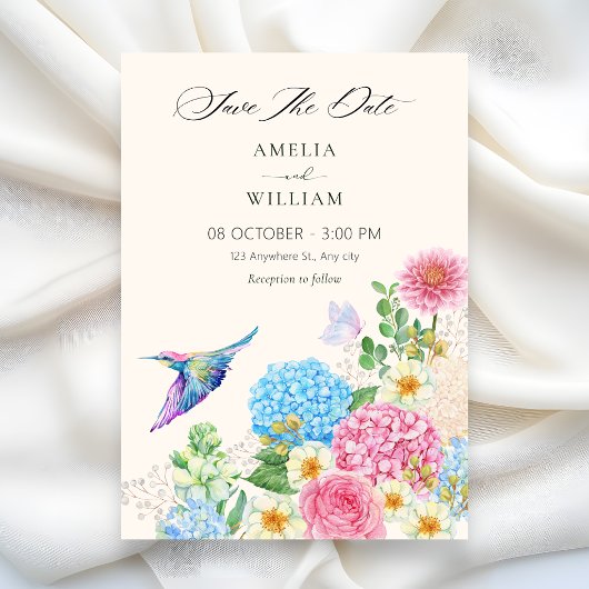 Save The Date Jardin floral