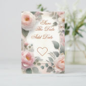 Save The Date Jardin romantique Sauvez la date (Debout devant)