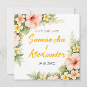 Save The Date Jardin Tropical Doux et Joyeux (Devant)