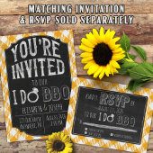 Save The Date Je fais BBQ Jaune nuptiale et Wedding shower Invit