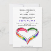 Save The Date 🌈❤️JE FAIS LGBTQ 🌈 Entrelacé dans la Fierté (Dos)