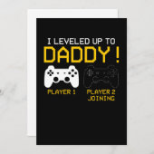 Save The Date Je Me Suis Rendu À Papa T-shirt Nouveau Gamer Papa (Devant / Derrière)