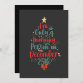 Save The Date Je ne suis que le matin le 25 décembre Noël (Devant / Derrière)