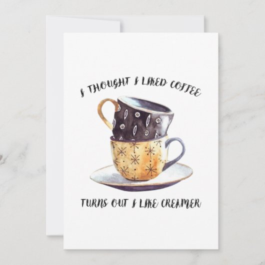 Save The Date Je Pensais Aimer Le Café (Devant)