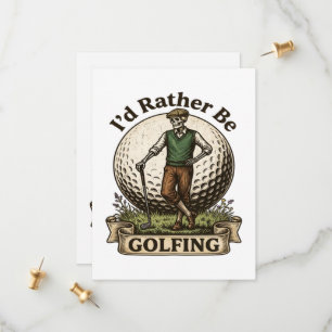 Save The Date Je préférerais jouer au golf