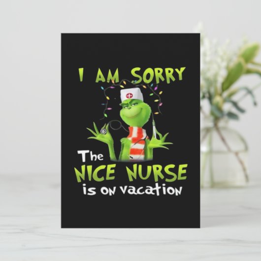 Save The Date Je suis désolé que la gentille infirmière soit en  (Debout devant)