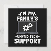 Save The Date Je suis le support technique non rémunéré de ma fa (Dos)