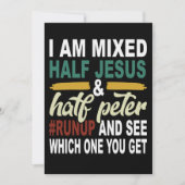 Save The Date Je suis mixte moitié Jésus et moitié Pierre (Devant)