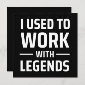 Save The Date Je Travaillais Avec Des Légendes (Devant / Derrière)