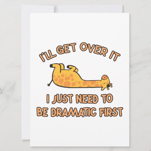 Save The Date Je vais me remettre de la Giraffe (Devant)