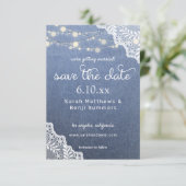 Save The Date Jean Lace & String Lights Enregistrer La Date V2 P (Debout devant)
