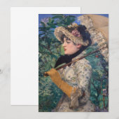 Save The Date Jeanne (Printemps) Par Édouard Manet (Devant / Derrière)