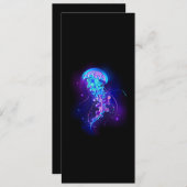 Save The Date Jellyfish éclatante couleur (Devant / Derrière)