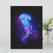 Save The Date Jellyfish éclatante couleur (Debout devant)