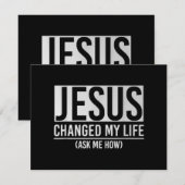 Save The Date Jésus A Changé Ma Vie Demandez-Moi Comment Jésus (Devant / Derrière)