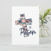 Save The Date Jésus amour | Il Est Ressuscité Fleurs Florales Cr (Debout devant)