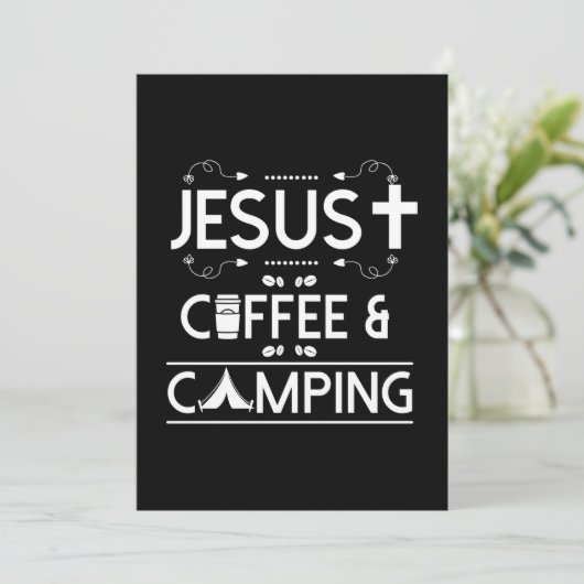 Save The Date Jesus Café Et Camping (Debout devant)