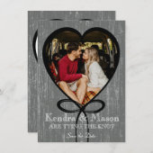 Save The Date Jeter le noeud Enregistrer la date (Devant / Derrière)