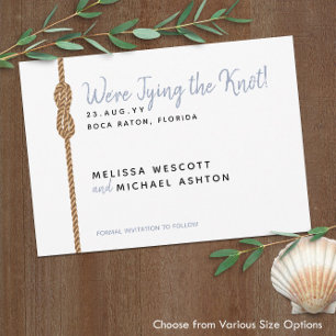 Save The Date Jeter le noeud Simple Nautique Enregistrer la date