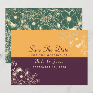 Save The Date Jeton de mariage tons de bijoux