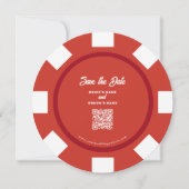 Save The Date Jetons de poker de mariage de machine à sous de ca (Devant)