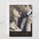 Save The Date Jewel Palm Leaf Mariage Gold ID830 Enregistrer La  (Devant)