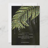 Save The Date Jewel Palm Leaf Mariage Vert ID830 (Dos)