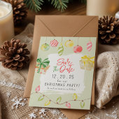 Save The Date Jingle et Mingle Green Christmas Party