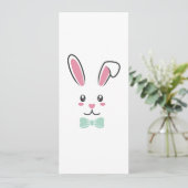 Save The Date Joli Lapin De Pâques Les Oreilles Face À Pâques Jo (Debout devant)