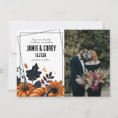 Save The Date Joli Mariage Citrouille (Devant)