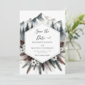 Save The Date Joli Mariage de Pine Mountain (Debout devant)