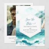 Save The Date Joli Mariage Nautique Modifiable (Devant / Derrière)