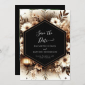 Save The Date Joli mariage rustique imprimable (Devant / Derrière)