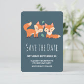 Save The Date Joli renard orange Anniversaire Enregistrer la dat (Debout devant)