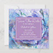 Save The Date Joli Rose aquarelle (Devant)