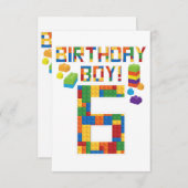 Save The Date Jolie 6e anniversaire Cadeau 6 ans Bâtiment de l'é (Devant / Derrière)