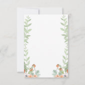 Save The Date Jolie aquarelle florale Script moderne (Dos)