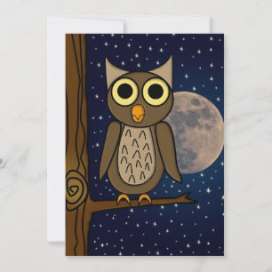 Save The Date Jolie œuvre d'art d'oiseau de la forêt