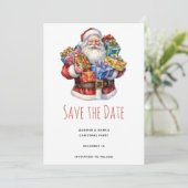 Save The Date Jolly Santa Claus Classe Noël (Debout devant)