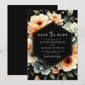 Save The Date Jouer Mariage de pêche minimal (Devant / Derrière)