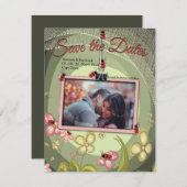 Save The Date Jouer Vert & Lady-bird (Devant / Derrière)