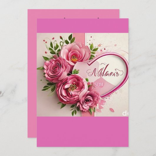 Save The Date jour de la mère rester ensemble (Devant / Derrière)